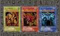 Yu-Gi-Oh Japanese 3Pcs Egyptian God Cards Set, Winged Dragon of Ra, Slifer the Sky Dragon, Obelisk the Tormentor Ultra Rare Custom Holo Collection Cards