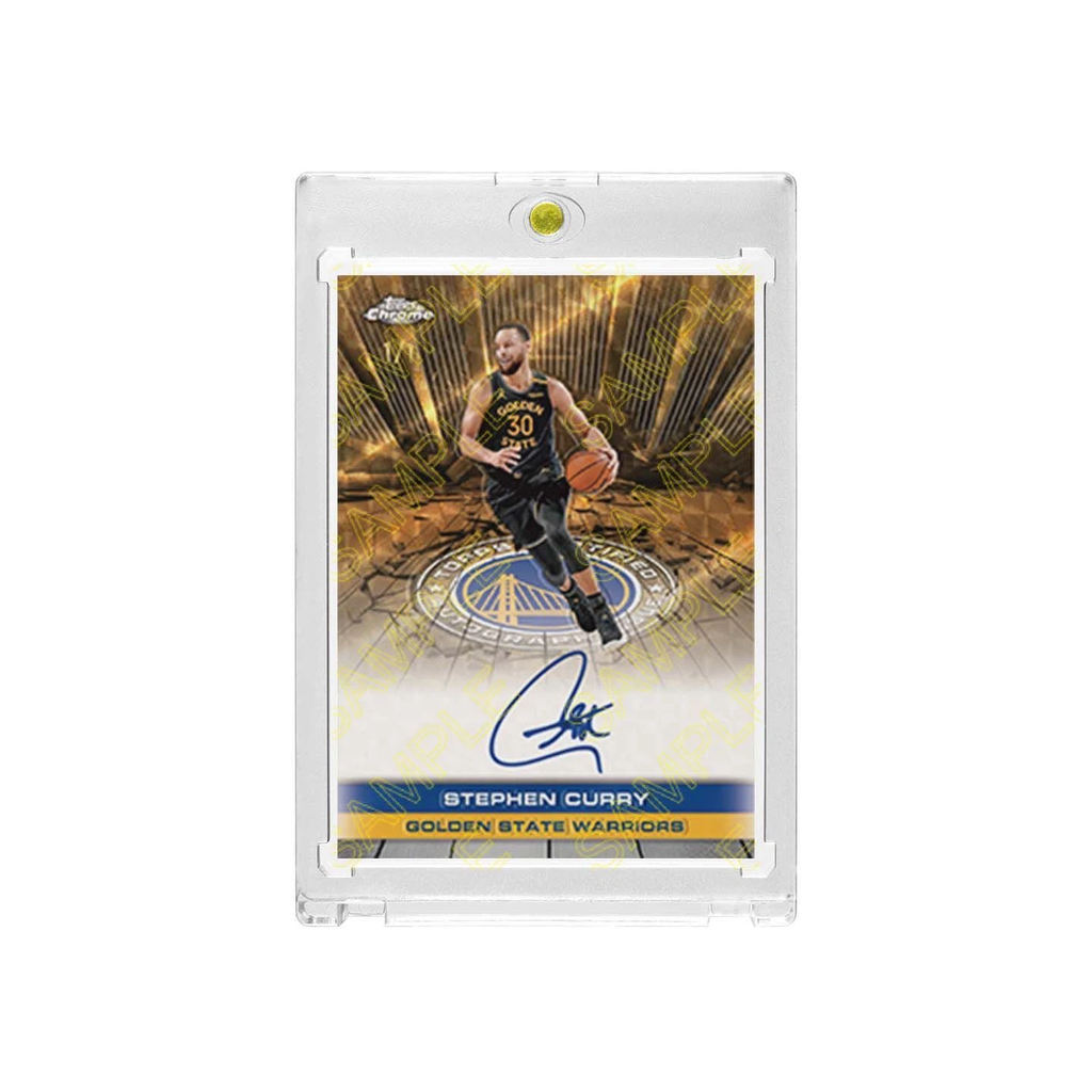 Warriors Stephen Curry Basketball Collectible Card with Display Case