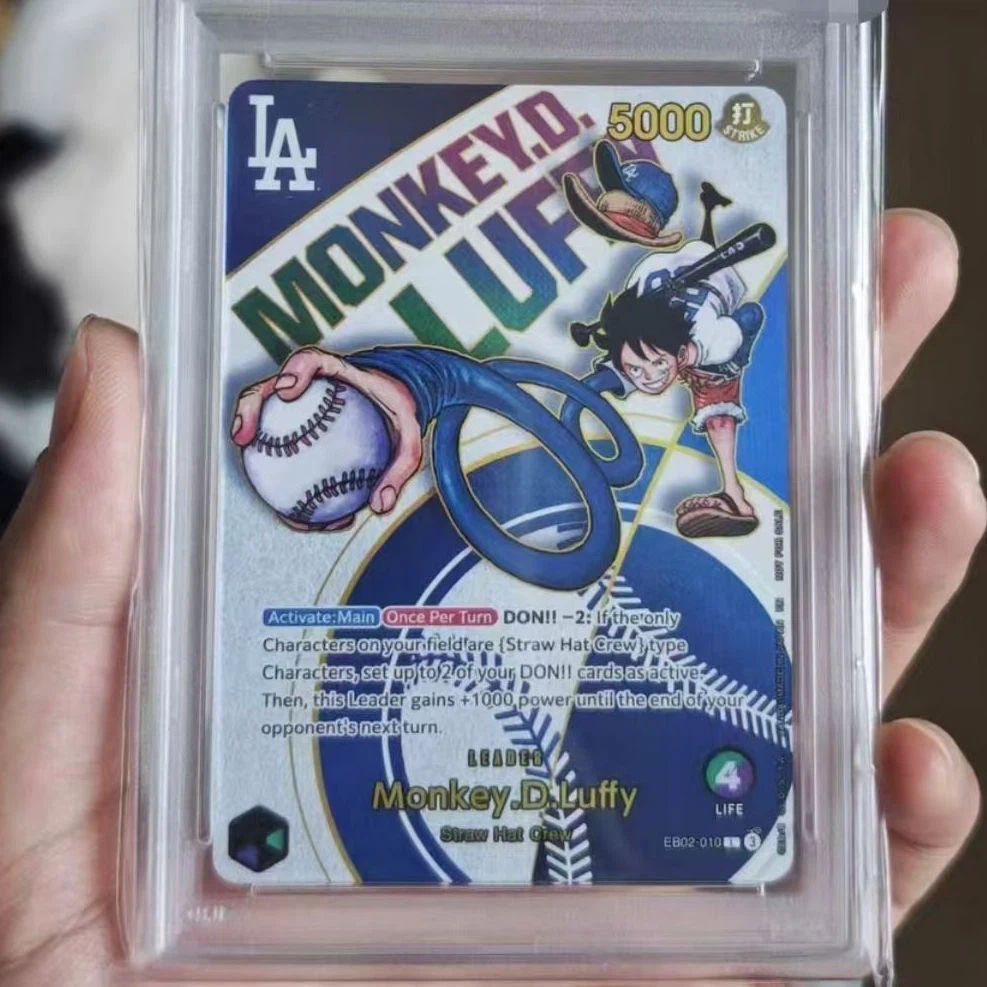 Fan Made Luffy Baseball Holo Collectible Card